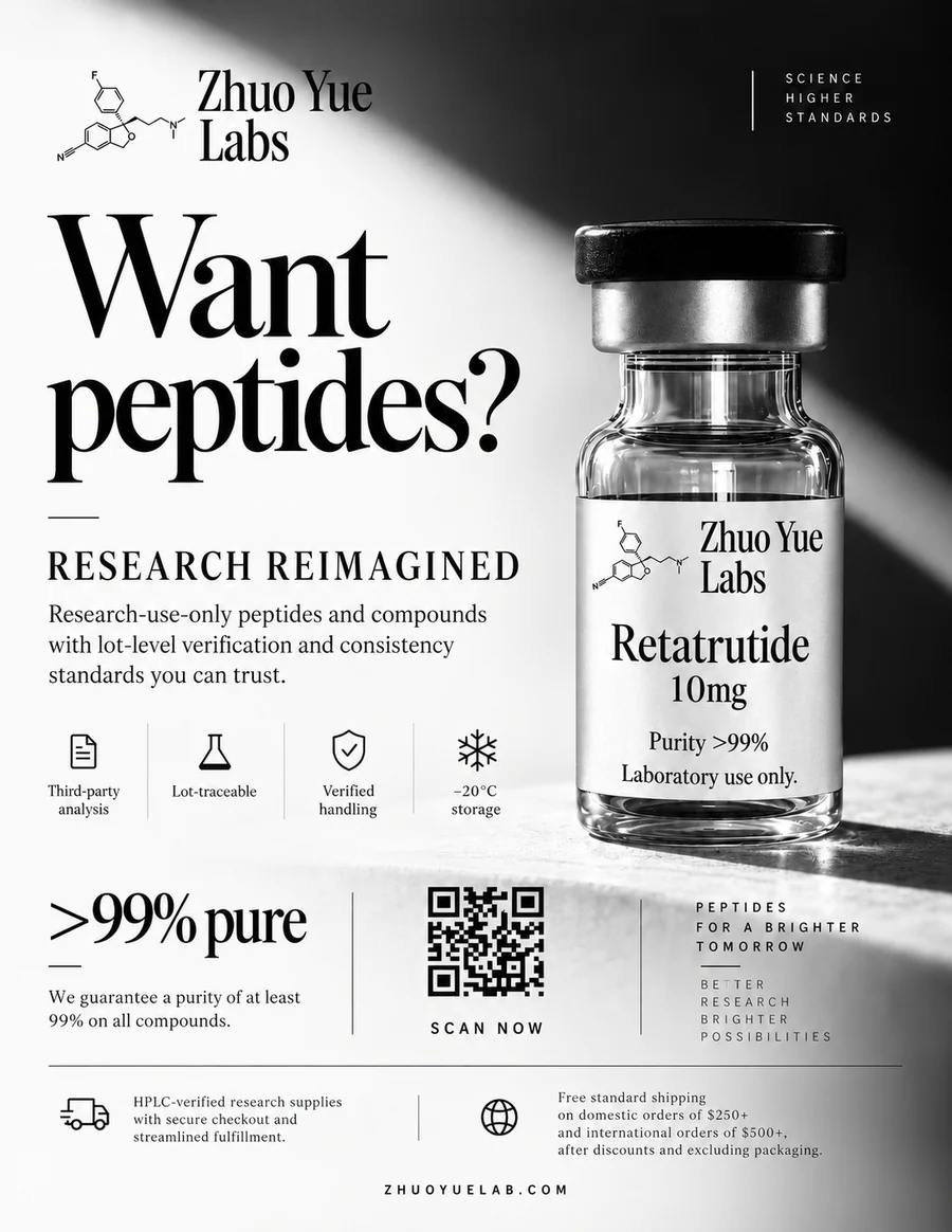 Black-and-white poster design supplied by Zhuo Yue Labs