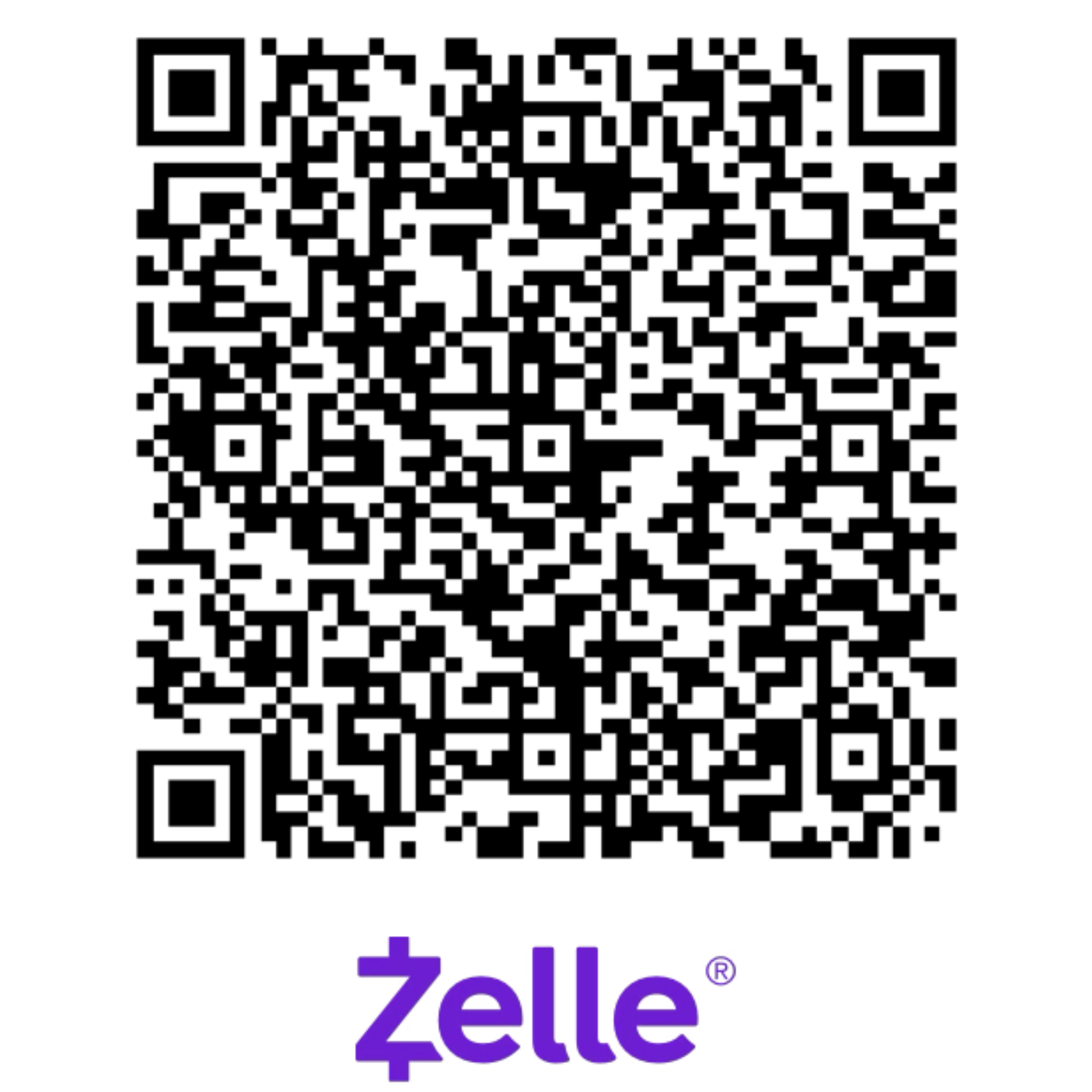 Zelle payment QR code